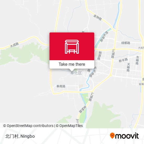 北门村 map
