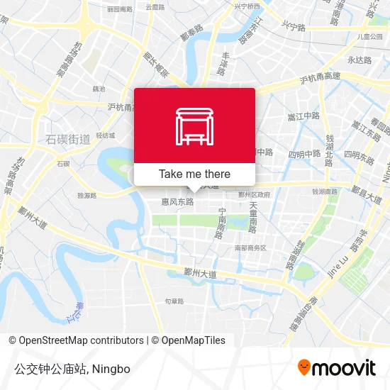公交钟公庙站 map