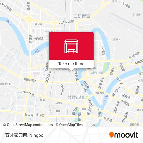 育才家园西 map