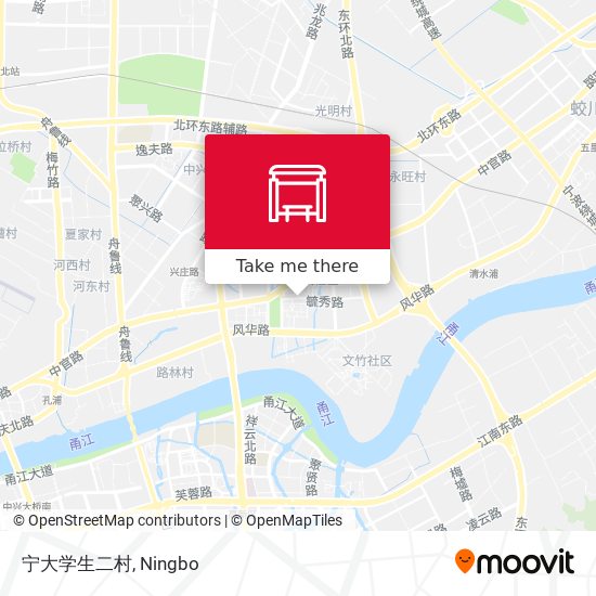 宁大学生二村 map