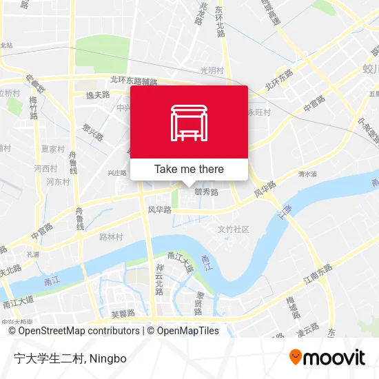 宁大学生二村 map