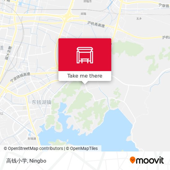 高钱小学 map