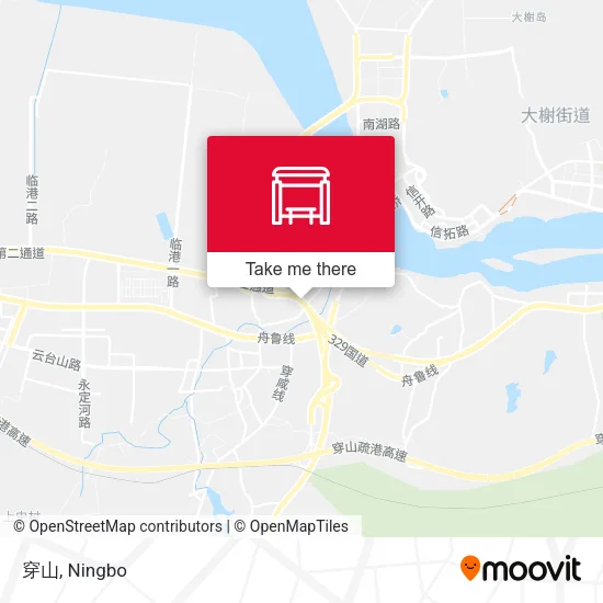穿山 map
