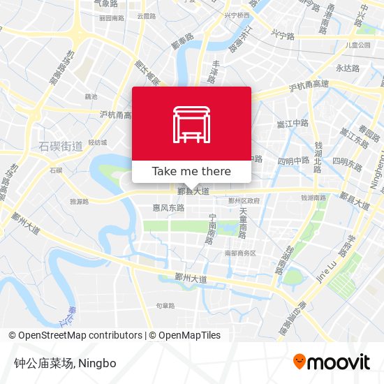 钟公庙菜场 map