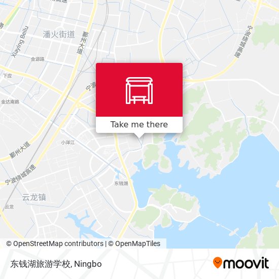 东钱湖旅游学校 map