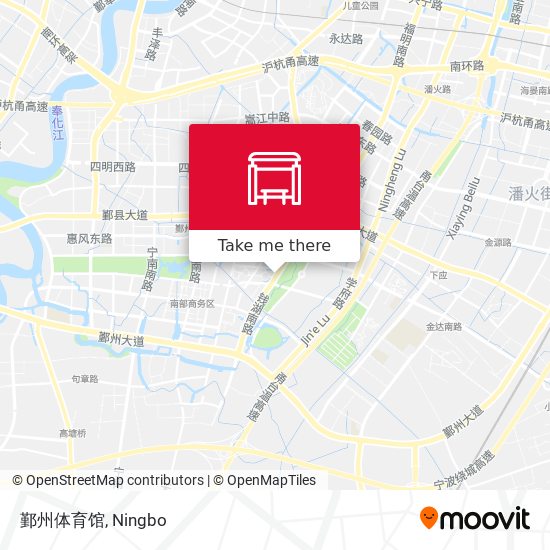 鄞州体育馆 map