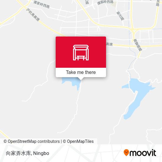 向家弄水库 map