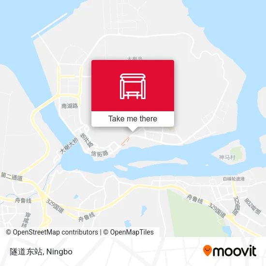 隧道东站 map