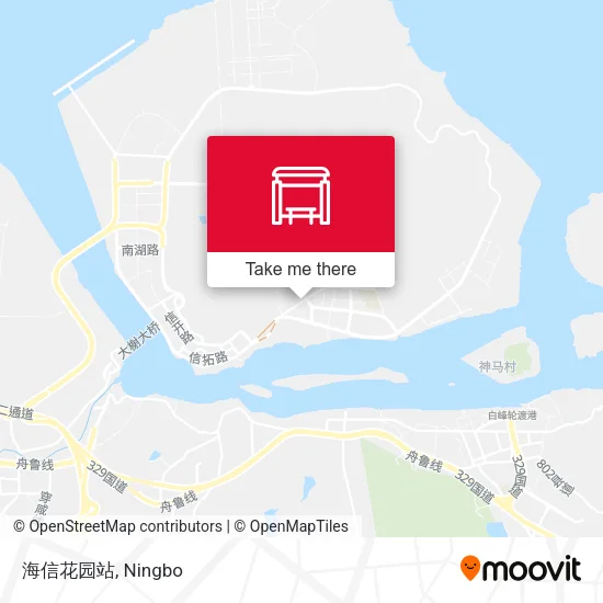 海信花园站 map