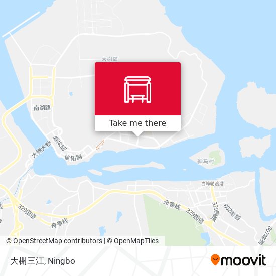 大榭三江 map