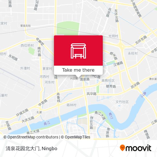 清泉花园北大门 map