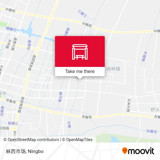 林西市场 map