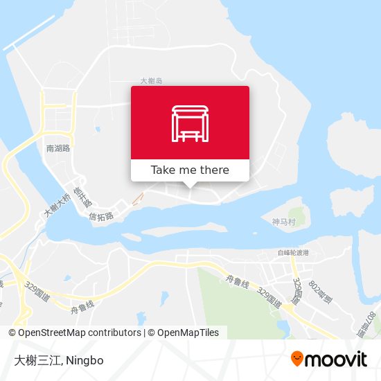 大榭三江 map