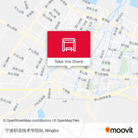 宁波职业技术学院站 map