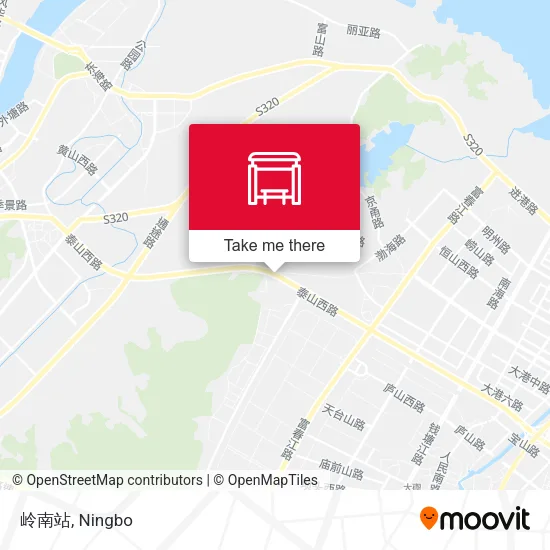 岭南站 map
