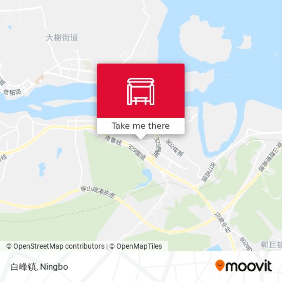 白峰镇 map
