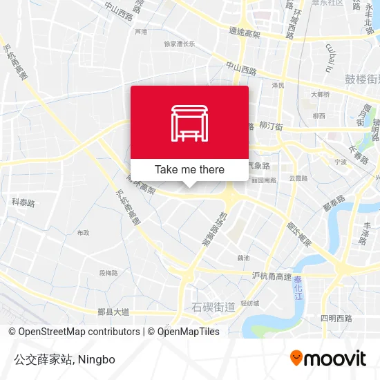 公交薛家站 map