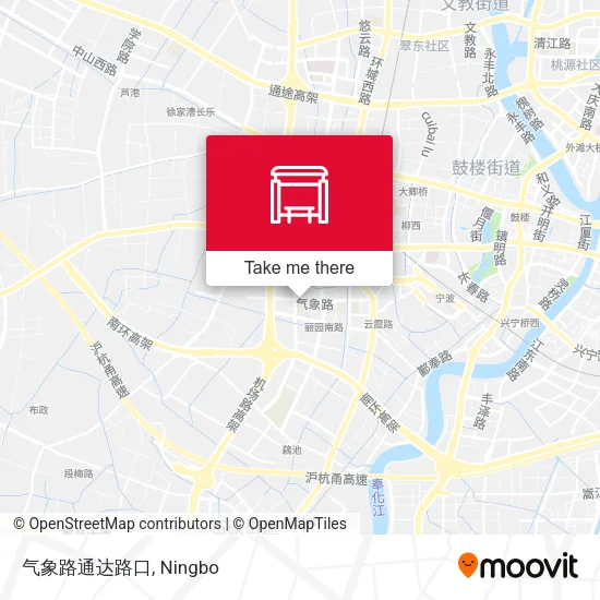 气象路通达路口 map