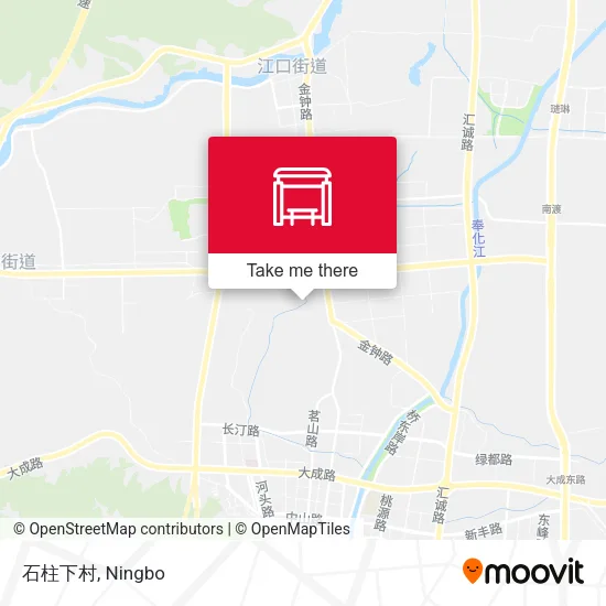 石柱下村 map