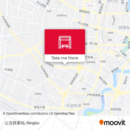 公交薛家站 map