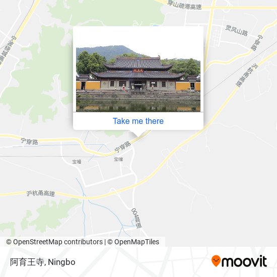 阿育王寺 map