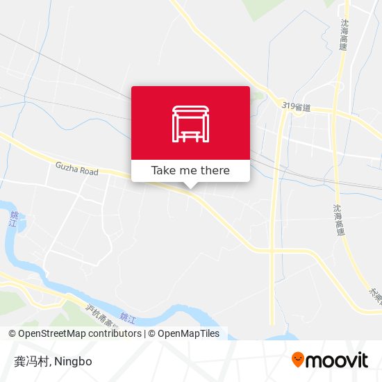 龚冯村 map
