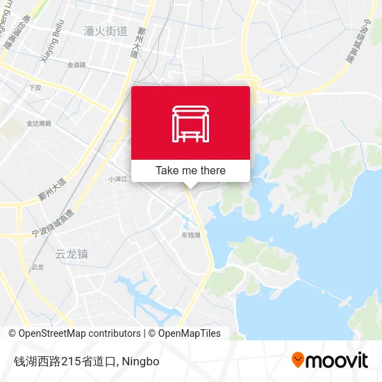 钱湖西路215省道口 map