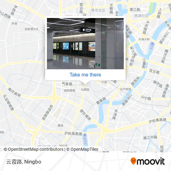 云霞路 map