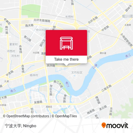 宁波大学 map