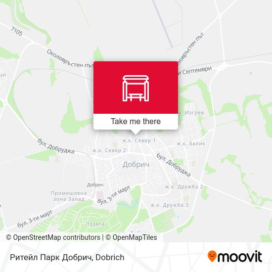 Карта Ритейл Парк Добрич