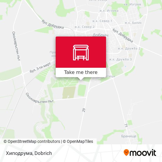 Хиподрума map