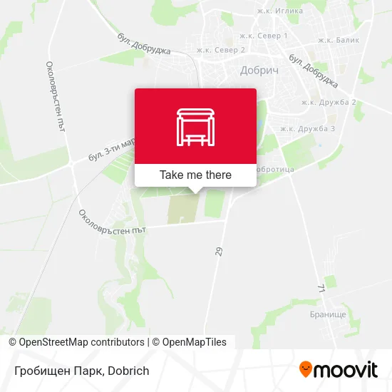 Карта Гробищен Парк