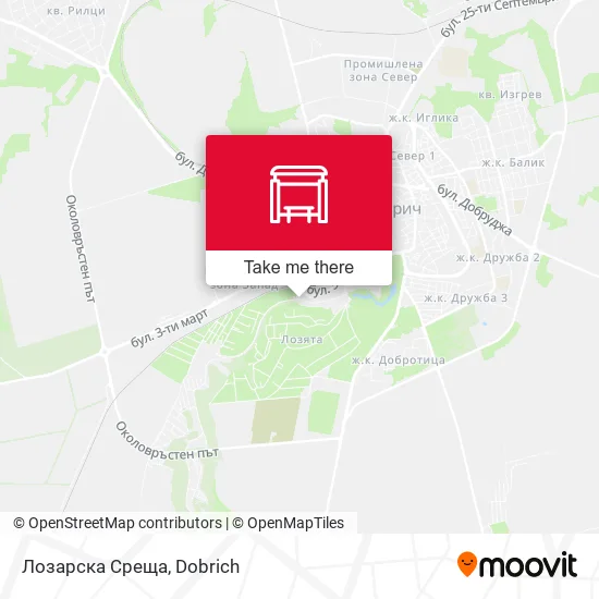 Карта Лозарска Среща