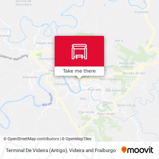 Mapa Terminal De Videira (Antigo)