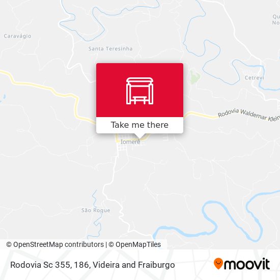 Mapa Rodovia Sc 355, 186