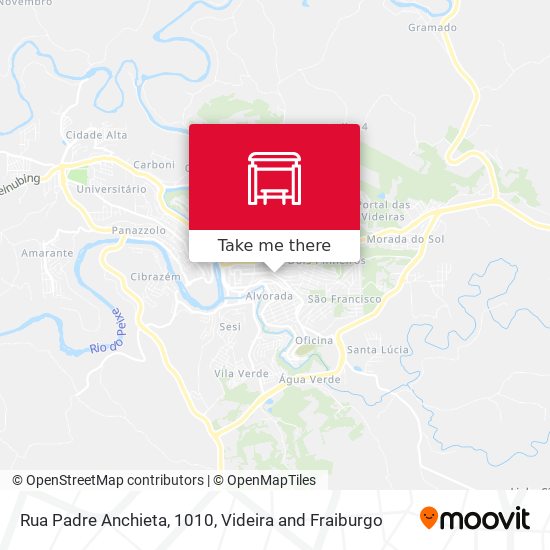 Mapa Rua Padre Anchieta, 1010