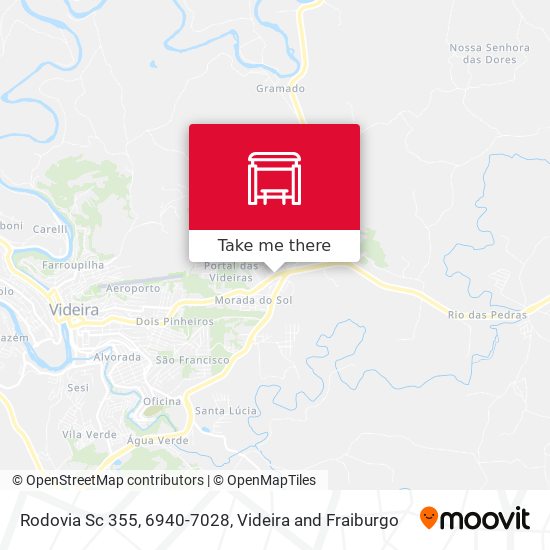 Mapa Rodovia Sc 355, 6940-7028