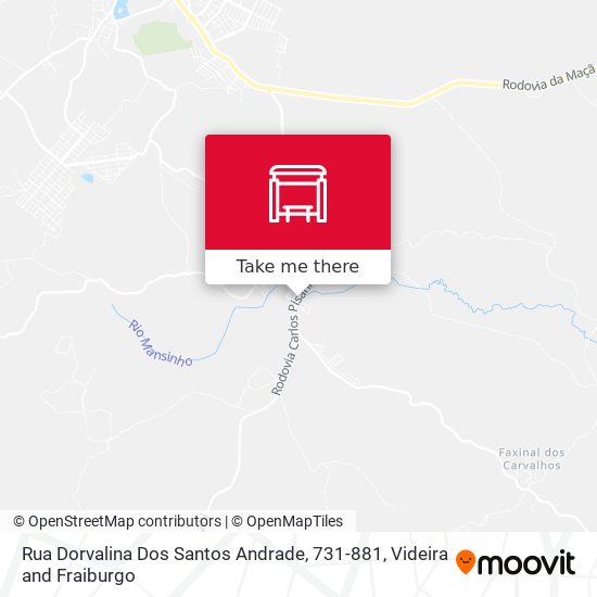 Mapa Rua Dorvalina Dos Santos Andrade, 731-881