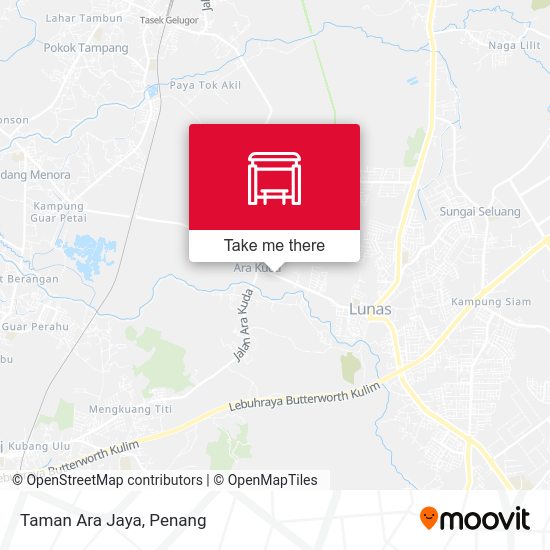 Peta Taman Ara Jaya