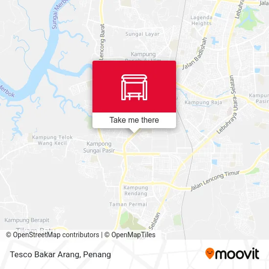 Tesco Bakar Arang map