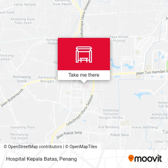 Hospital Kepala Batas map