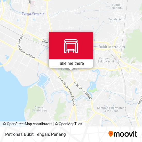 Petronas Bukit Tengah map