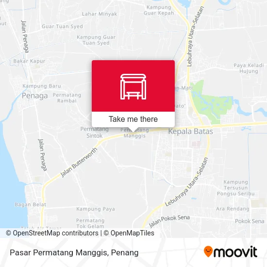 Pasar Permatang Manggis map
