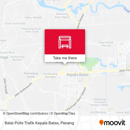 Balai Polis Trafik Kepala Batas map