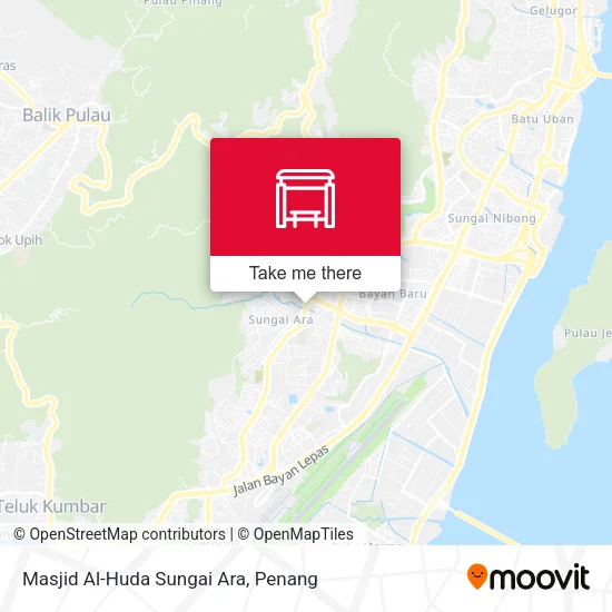 Masjid Al-Huda Sungai Ara map