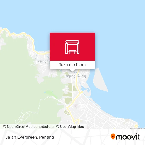 Jalan Evergreen map