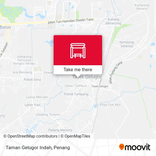 Taman Gelugor Indah map