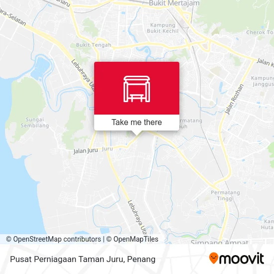 Pusat Perniagaan Taman Juru map