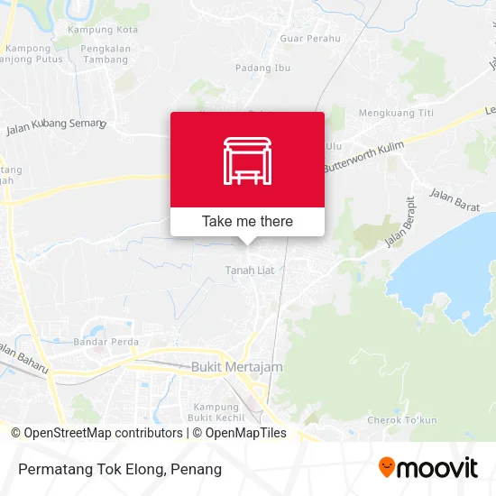 Permatang Tok Elong map