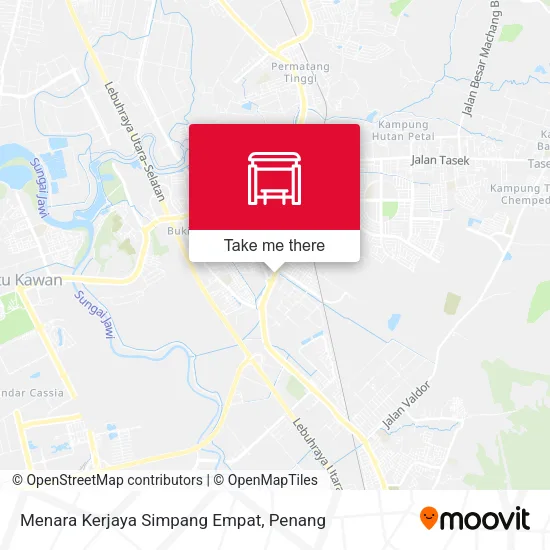 Menara Kerjaya Simpang Empat map